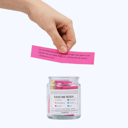 Healpurea™ Handmade 90 Day Bible Verses Jar