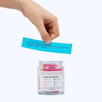 Healpurea™ Handmade 90 Day Bible Verses Jar