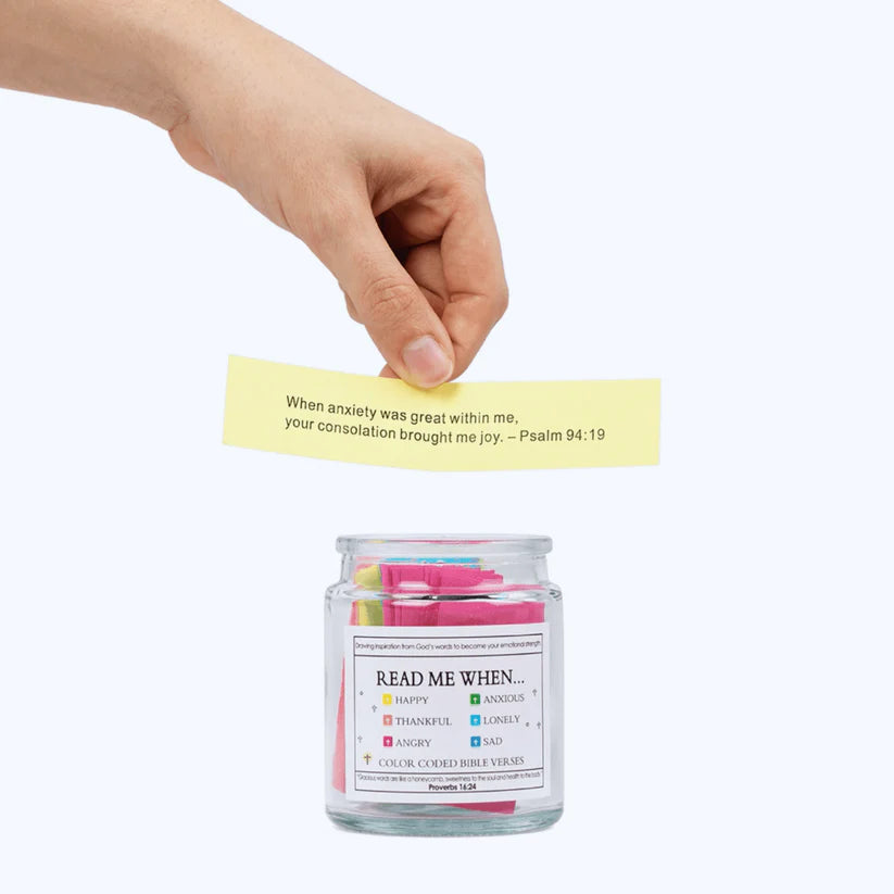 Healpurea™ Handmade 90 Day Bible Verses Jar