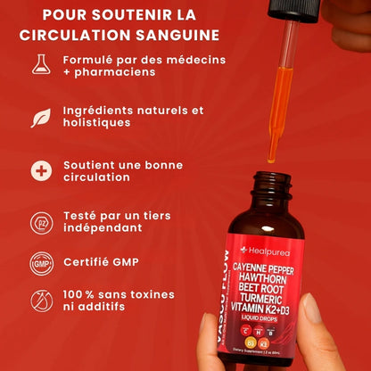 Healpurea™ Élixir Circulation & Cœur – Formule Liquide Active