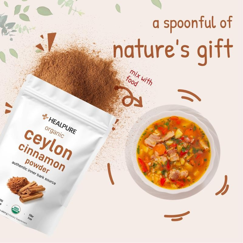 Healpurea™ Organic Ceylon Cinnamon Powder