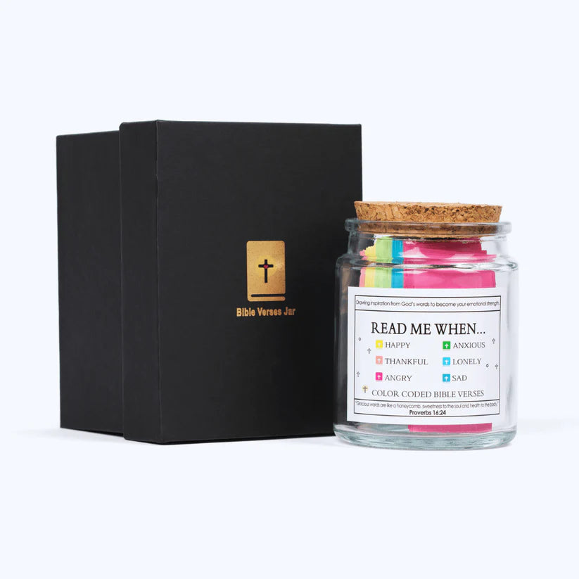 Healpurea™ Handmade 90 Day Bible Verses Jar