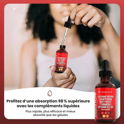 Healpurea™ Élixir Circulation & Cœur – Formule Liquide Active