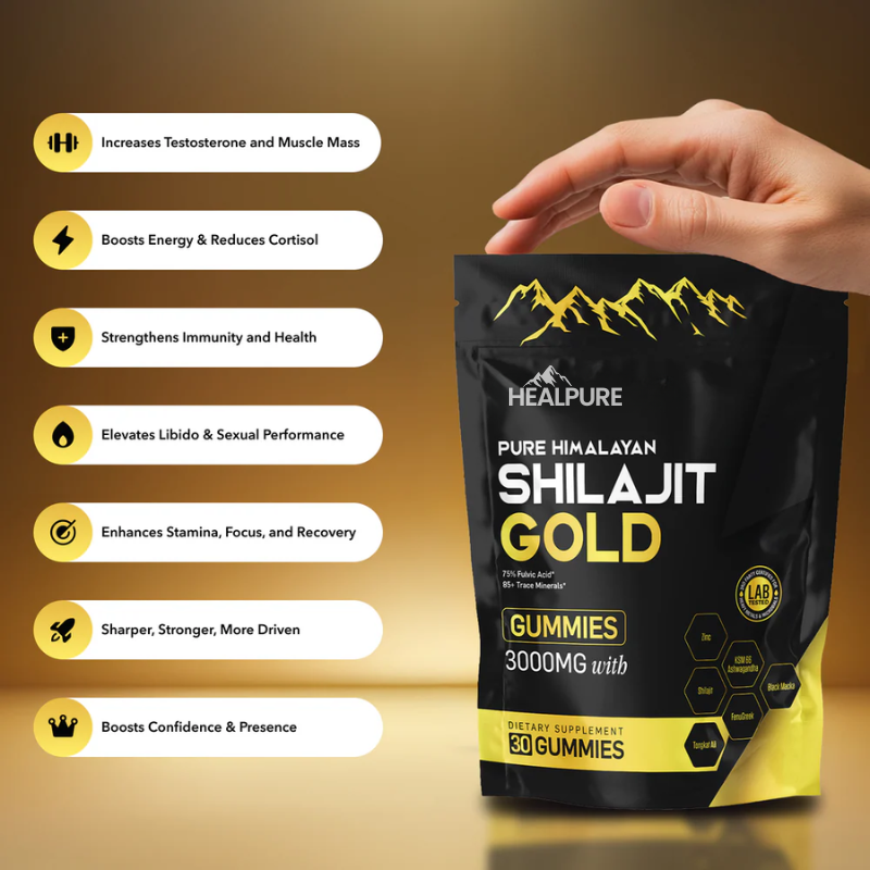 Healpurea™ Shilajit Gummies Get +3" Longer & Rock Hard