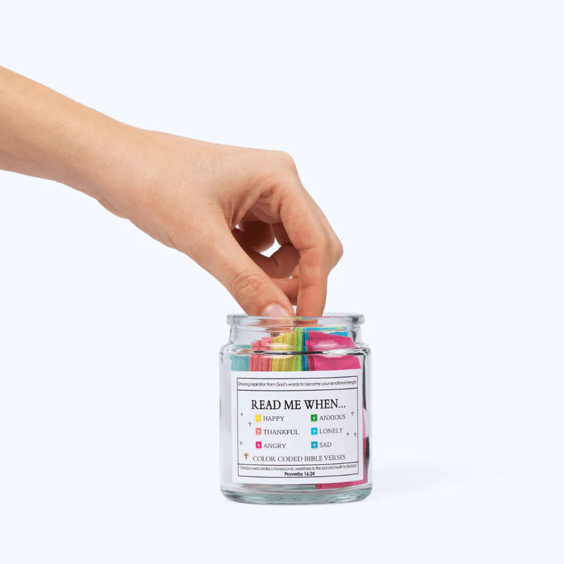 Healpurea™ Handmade 90 Day Bible Verses Jar