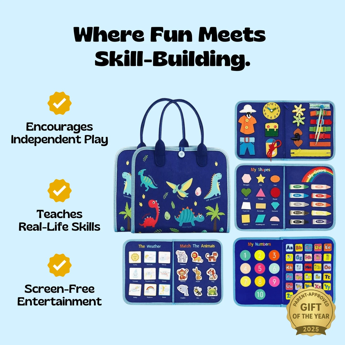 Healpurea™ Montessori Busy Board